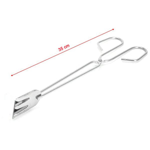 Superior eMart multi functional bbq tongs made of stainless steel, measuring 35 cm for easy grilling
