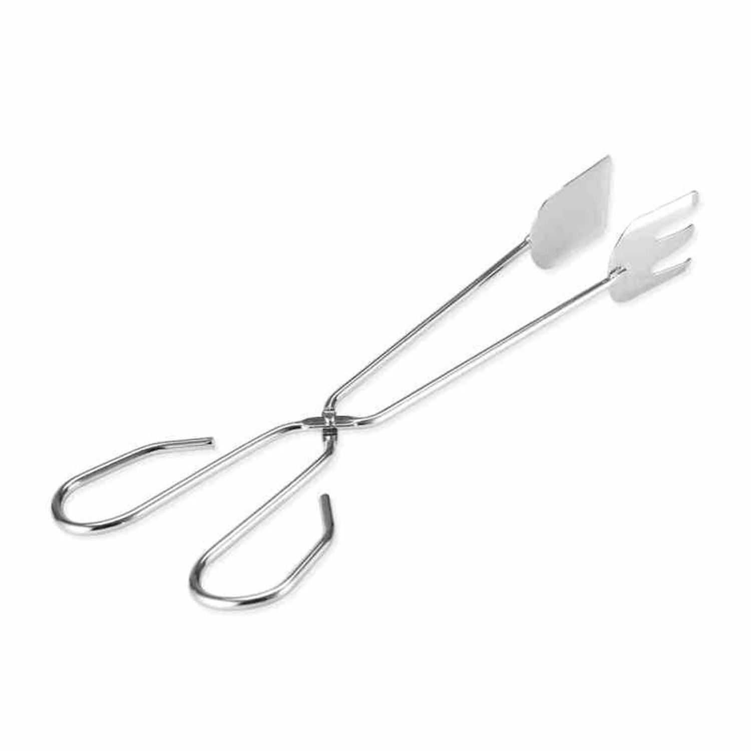 Superior eMart multi functional BBQ tongs with spatula and fork ends for grilling versatility