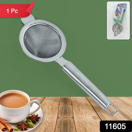 Conical Tea Strainer With Pipe Handle