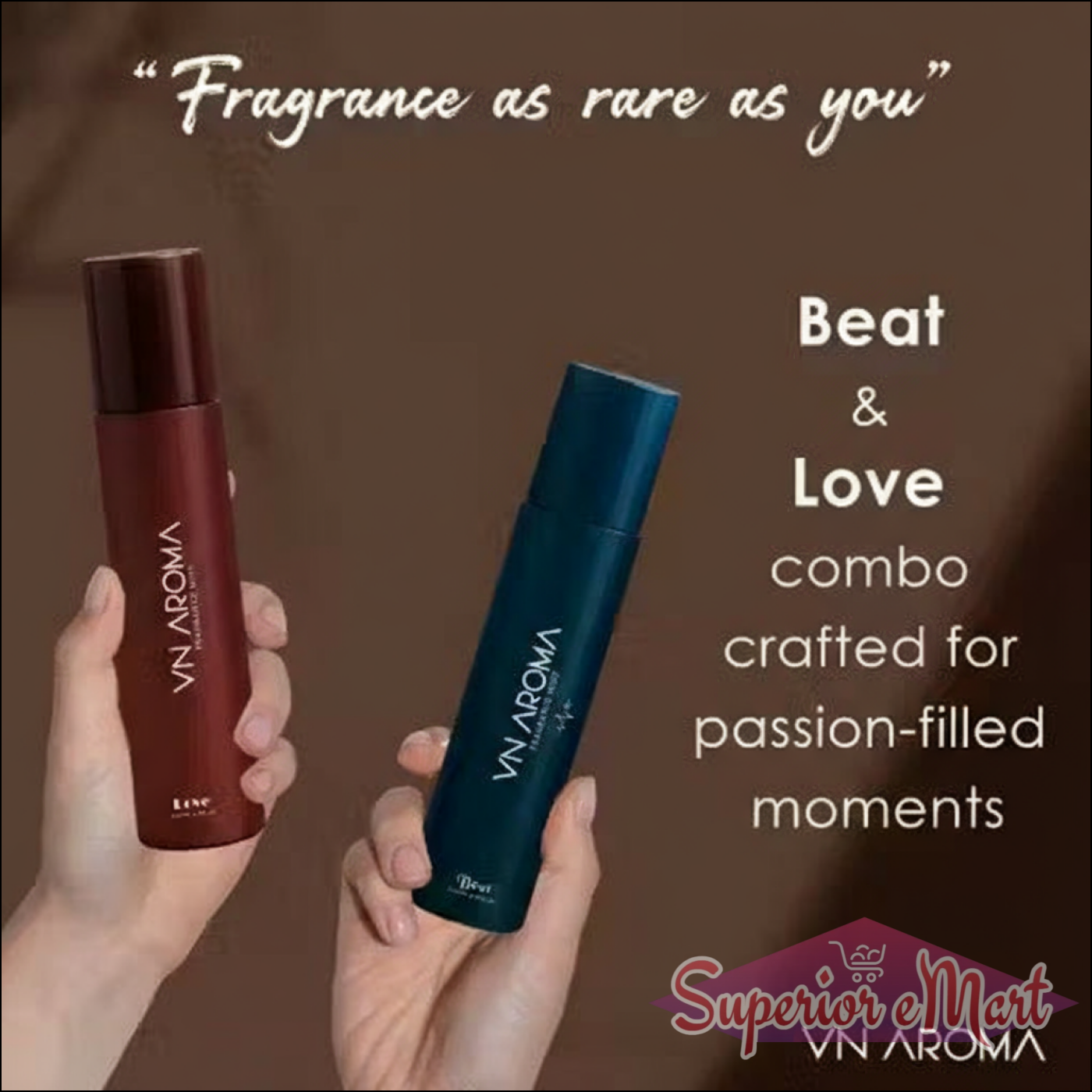 VN Aroma Beat and Love long lasting deodorant combo pack for passion-filled moments