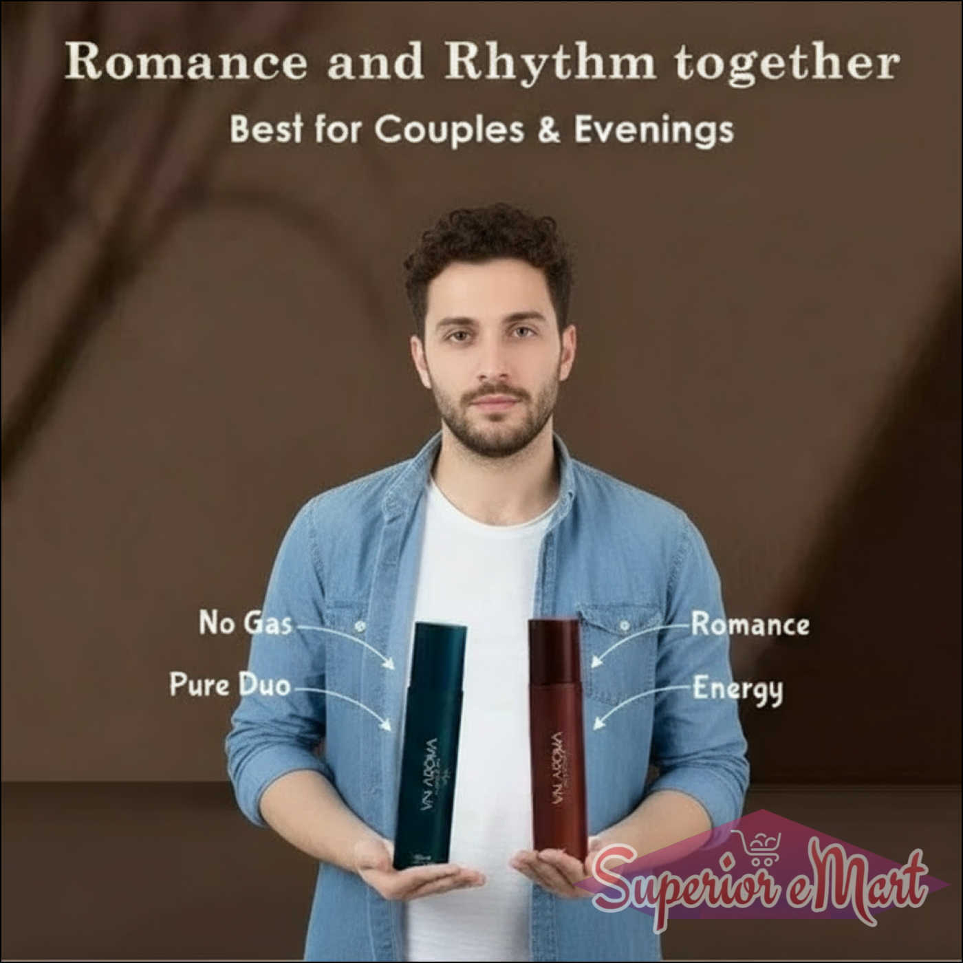 Long lasting deodorant combo pack featuring Romance and Rhythm, perfect for couples and evening use