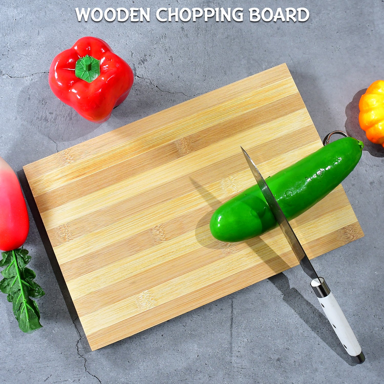 Natural Wood Chopping / Cutting Board For Kitchen Vegetables / Fruits