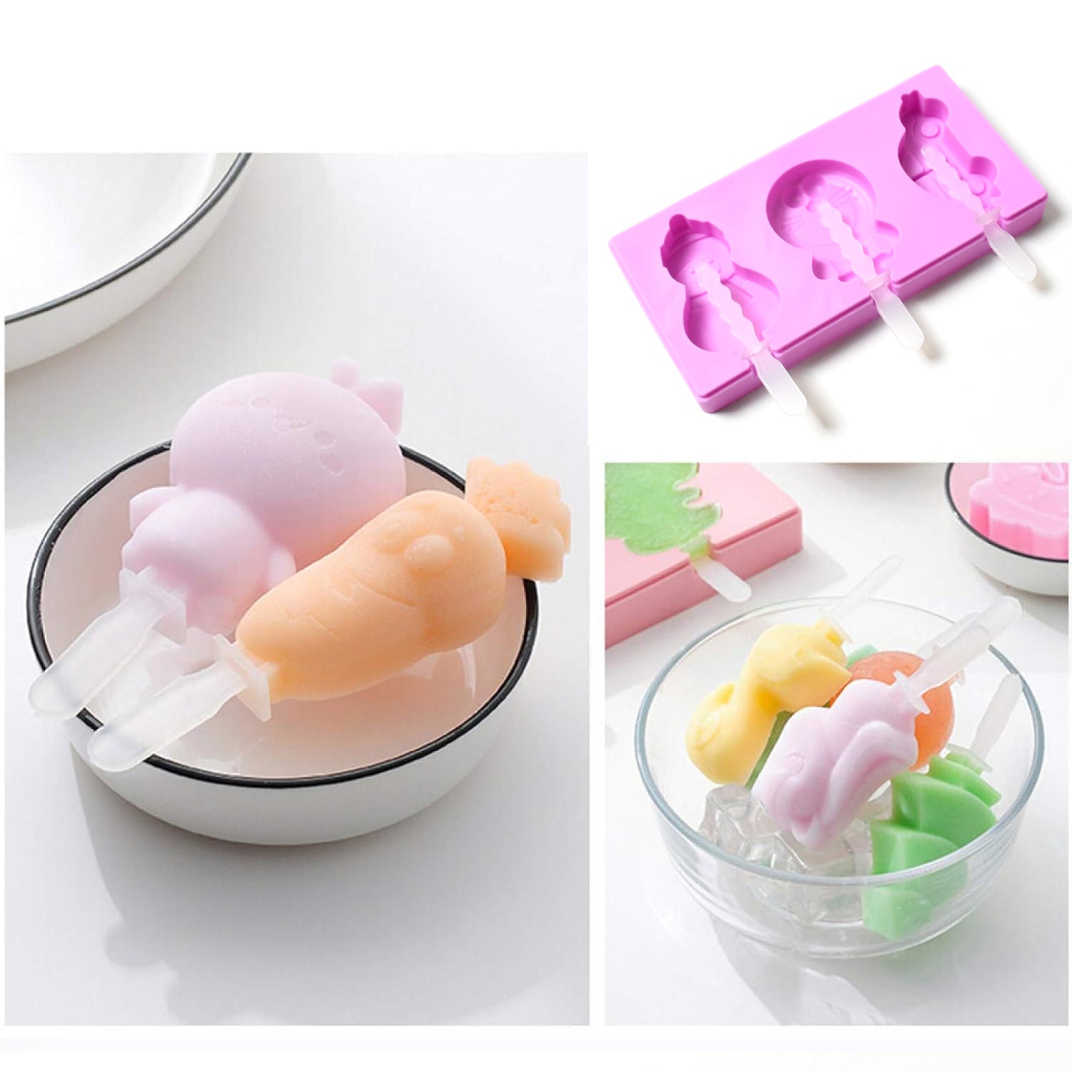 Superior eMart Silicone Popsicle Molds Reusable Set