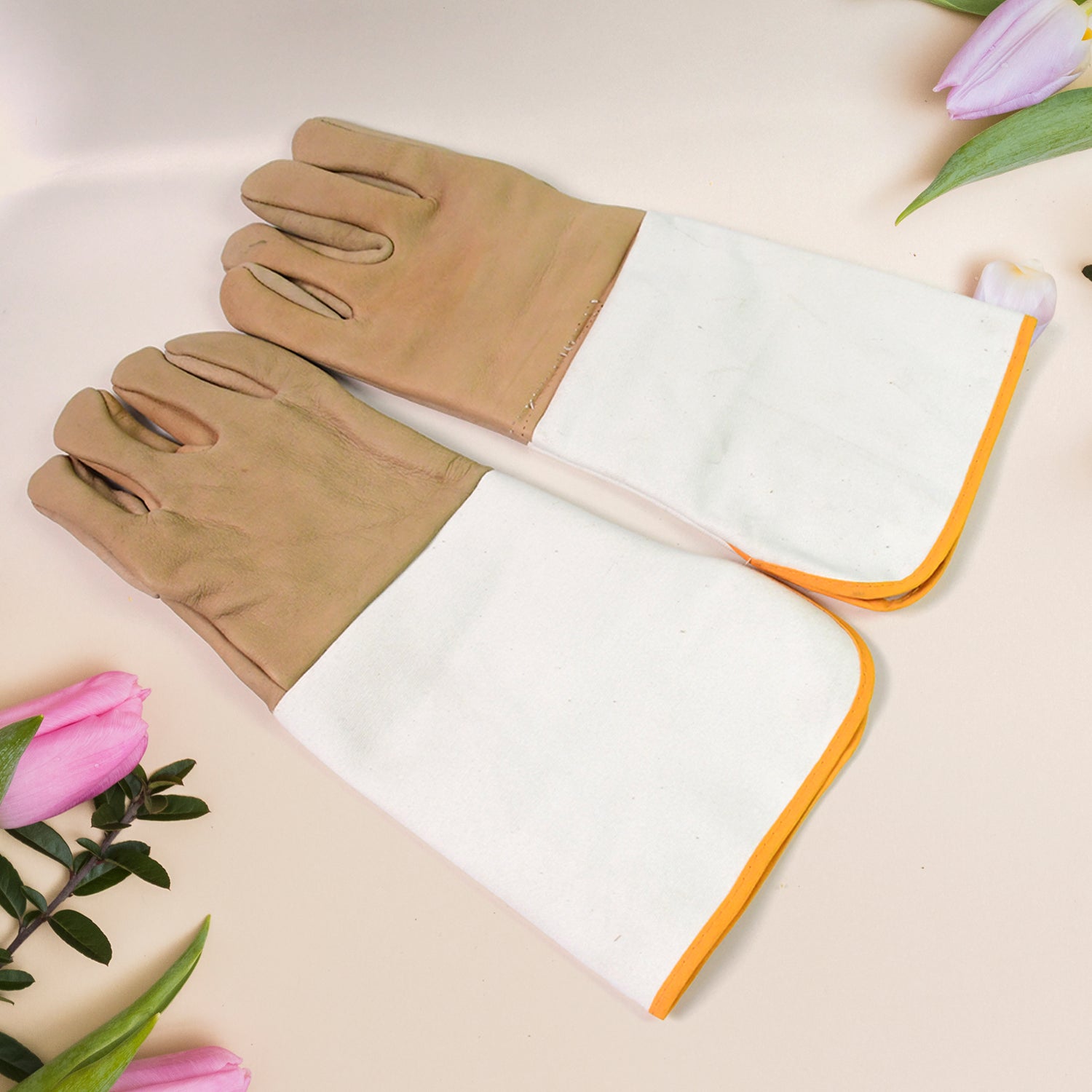 Superior eMart big garden work gloves with long cuffs for protection during gardening tasks