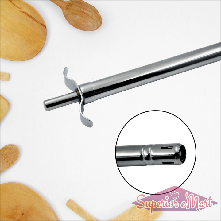 Stainless steel gas lighter for kitchen with a long reach and safety features for easy lighting