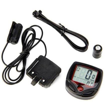Superior eMart bike trip distance timer with digital display and installation accessories for cyclists