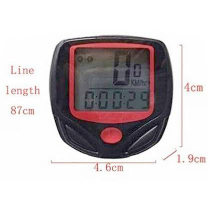 Digital bike trip distance timer with clear display for tracking cycling performance