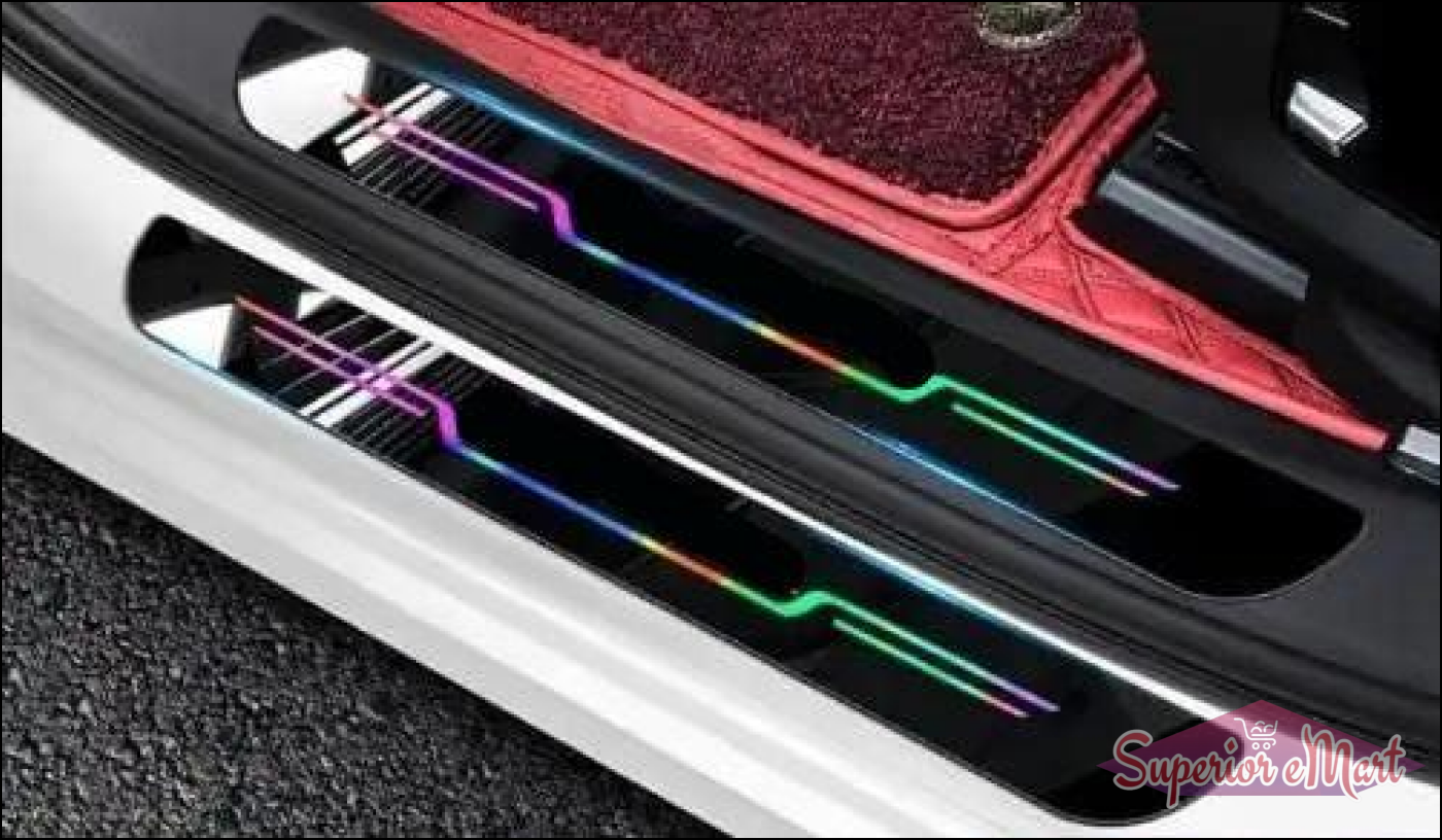 Black and Neon Car Door Entry Guard Pack of 4 - Superior eMart