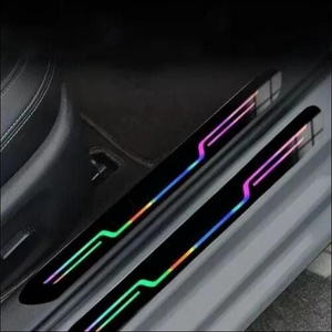 Black and Neon Car Door Entry Guard Pack of 4 - Superior eMart
