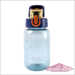 Blue Leak-proof Flip Cap Lock Water Bottle (600ml Approx  1 Pc) - Superior eMart