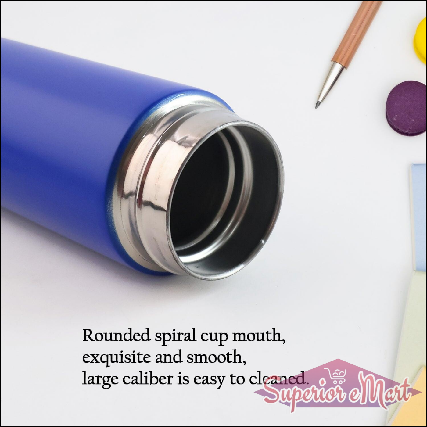 Blue Vacuum Insulated Water Bottle (1 Pc  500ml) - Superior eMart