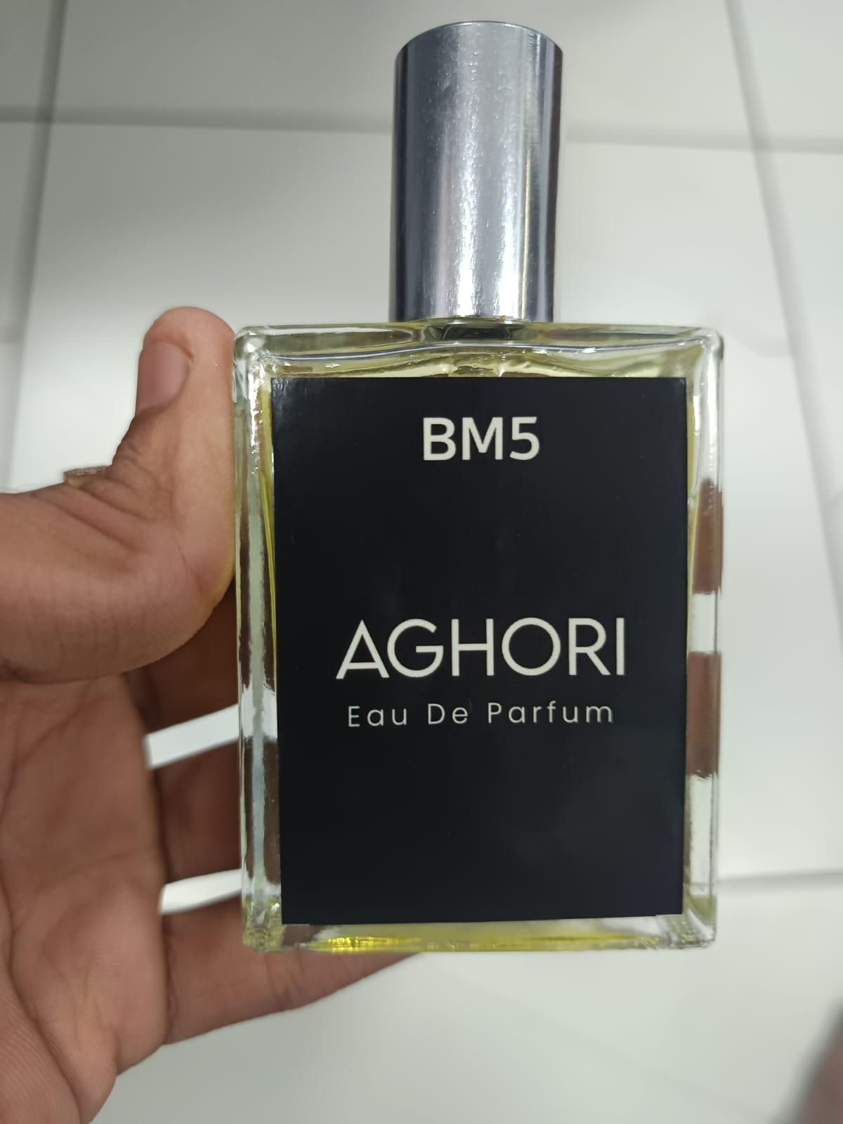 AGHORI The Mystical Perfume Bottle with Black Label and Silver Cap for Enchanting Fragrance