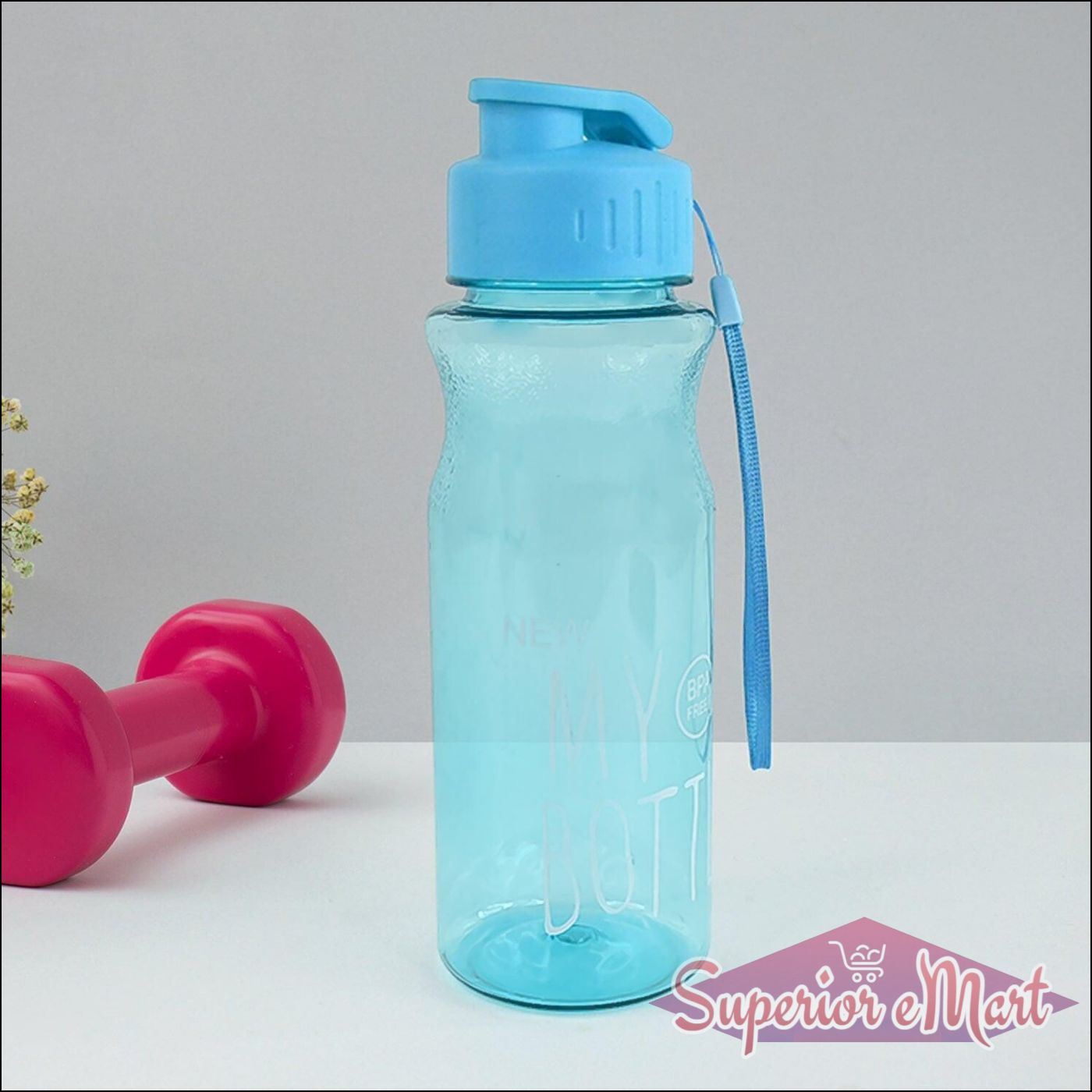 Bpa-free Sports Water Bottle (Approx. 400 Ml  1 Pc) - Superior eMart