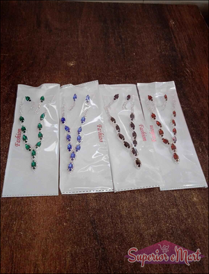 Bridal Necklace and Earrings Mix Color - Superior eMart