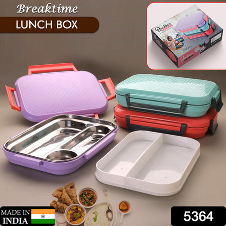 Superior eMart multi compartment lunch box for office in vibrant colors with sturdy design