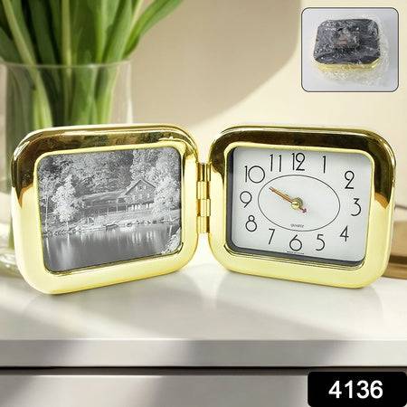 Portable Foldable Desk Clock  Space-saving And Stylish (1 Pc) - Superior eMart