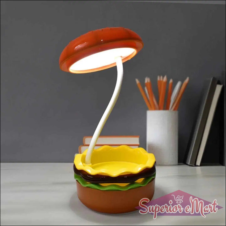 Burger Night Lamp - Fun Burger Themed LED Night Lamp for Any Room - Superior eMart