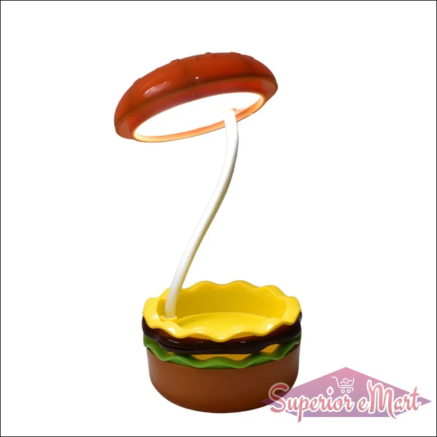 Burger Night Lamp - Fun Burger Themed LED Night Lamp for Any Room - Superior eMart