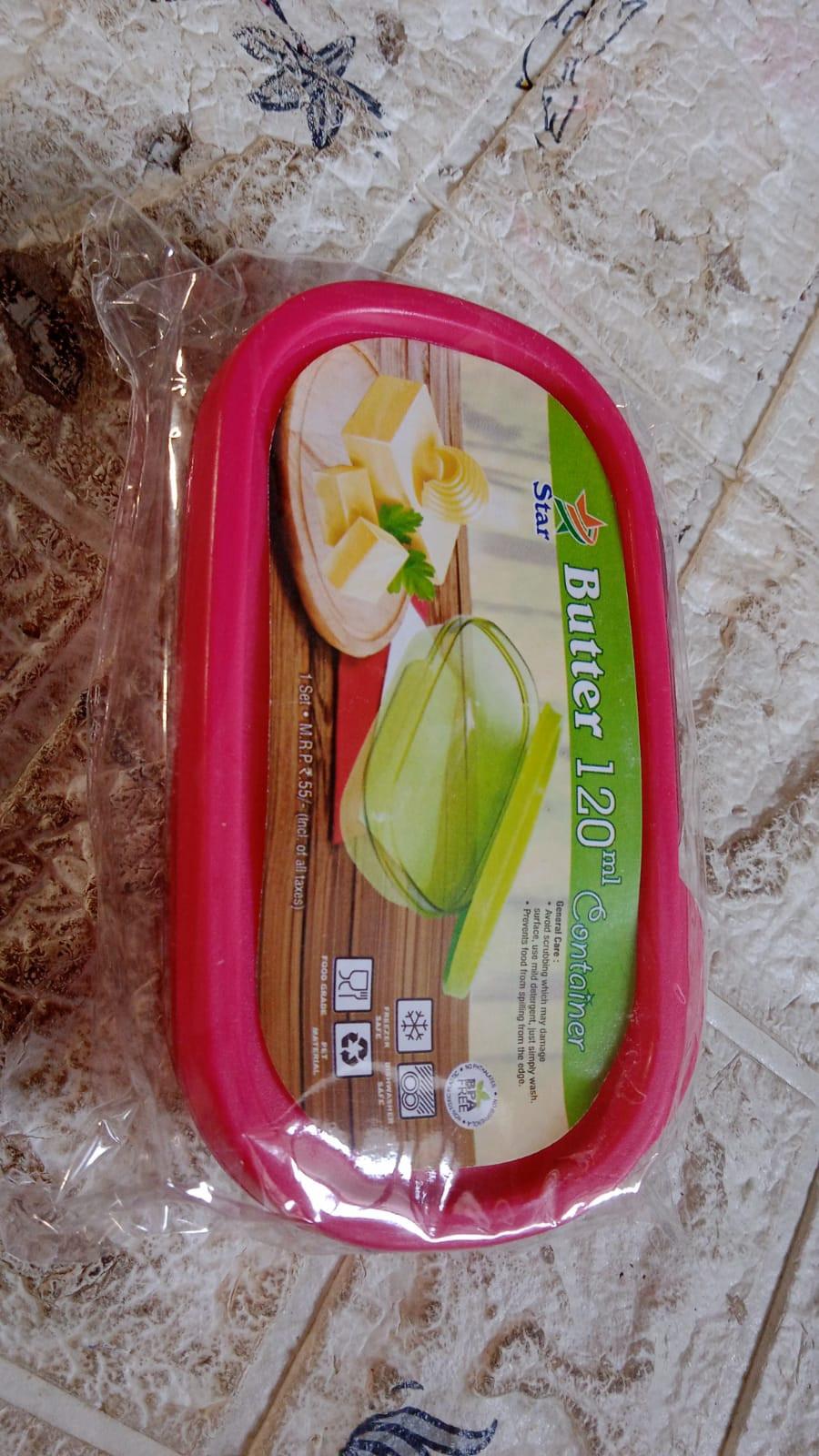 Superior eMart butter container for kitchen in pink, perfect for storing and fresh-keeping butter.