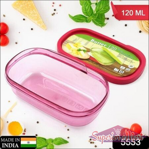 Butter container for kitchen in pink color, 120 ml capacity, perfect for storing butter fresh