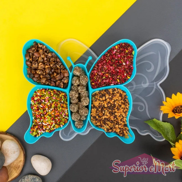 Butterfly Shaped Snack Tray 1 Pc - Superior eMart
