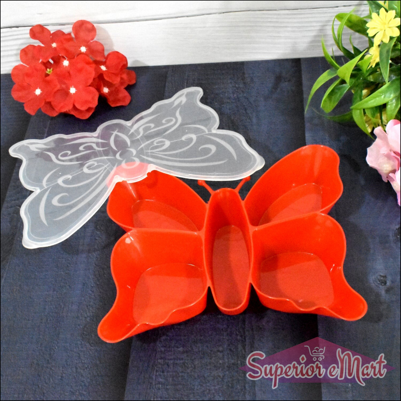 Butterfly Shaped Snack Tray 1 Pc - Superior eMart