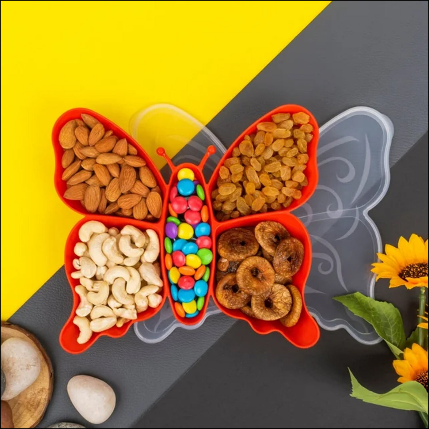 Butterfly Shaped Snack Tray 1 Pc - Superior eMart