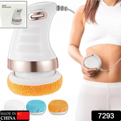 Body Massager Shaping Machine | Body Sculpting Massager with 3 Washable Pads |Ad - 7293_body_massager_with_3pads