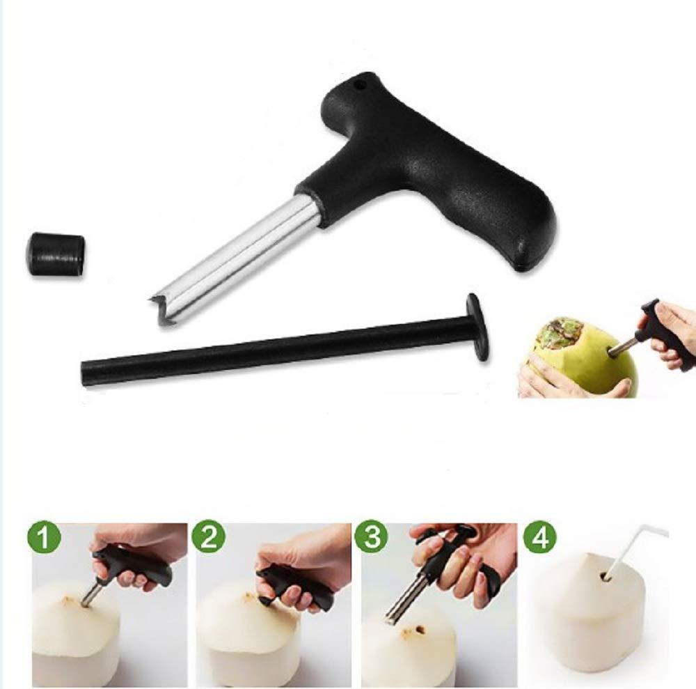 Stainless Steel Coconut Opener With Comfortable Grip