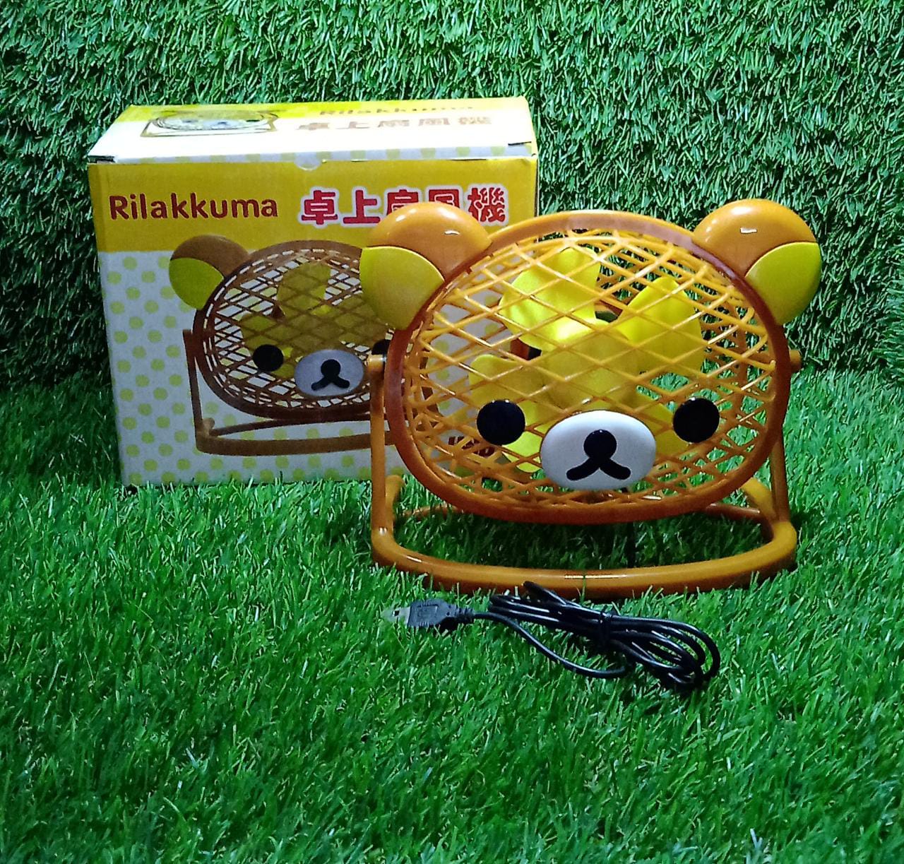 TEDDY BEAR PORTABLE FAN ADJUSTABLE USB FAN SUITABLE FOR HOME , OFFICE , CAR, & M - 7714_mini_fancy_fan_no7