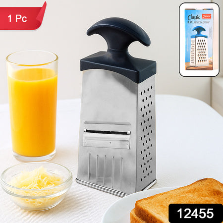 Classic 4-in-1 Stainless Steel Grater Slicer With Handle
