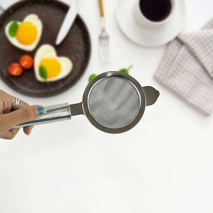 Conical Tea Strainer With Pipe Handle