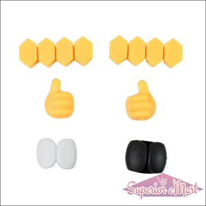 Cable Organizer Self Adhesive Mix 8 Pcs - Superior eMart