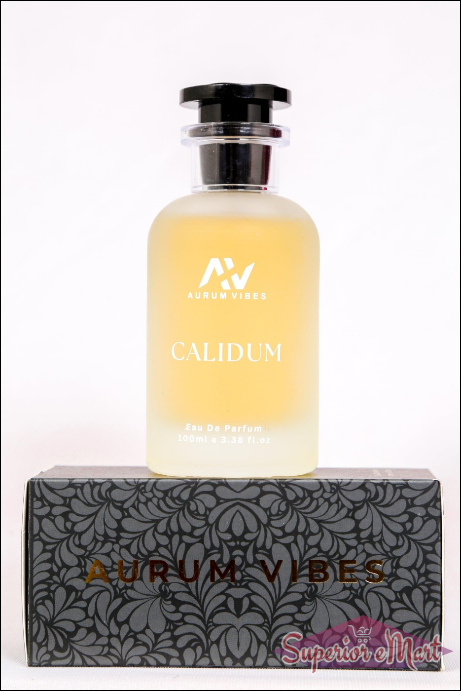 Calidum male perfume 100ml in a stylish bottle with a black and gold box packaging