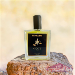 Cancer Zodiac Unisex Perfume 50ml by Superior eMart in a stylish bottle on a rock background