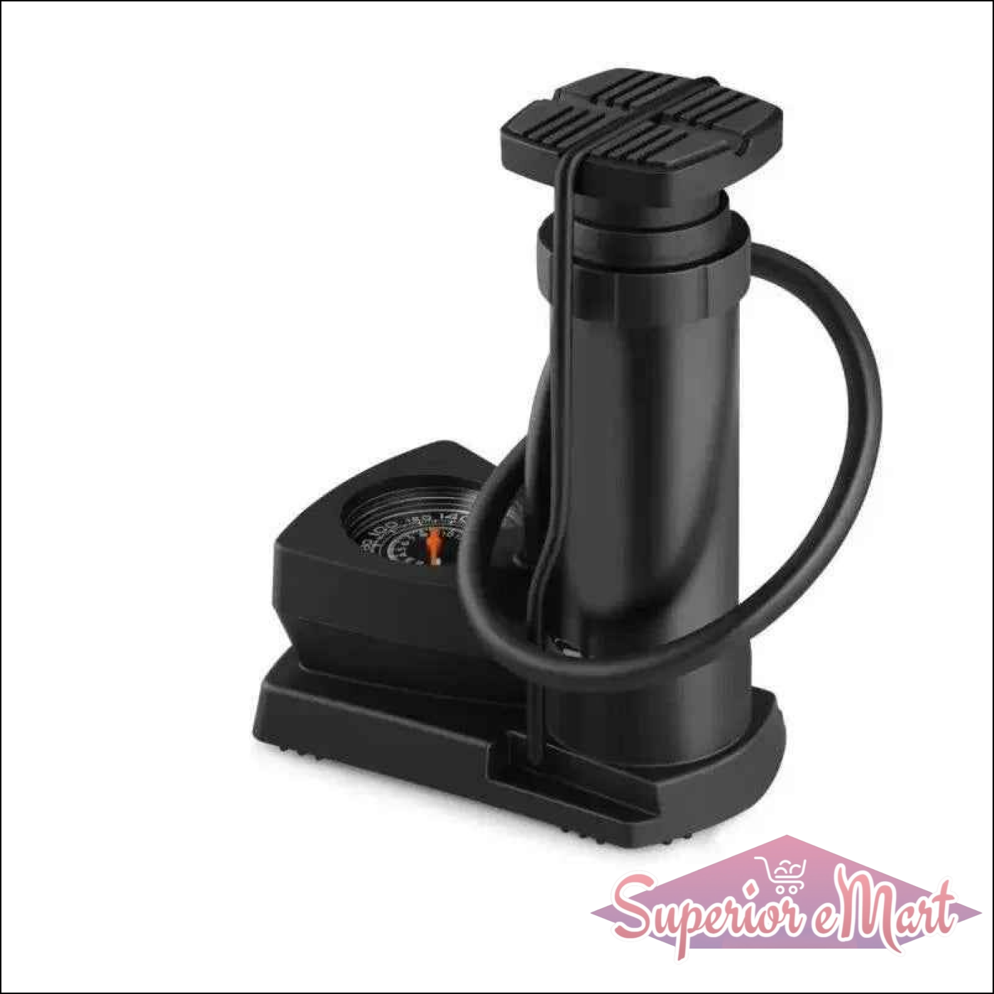 Car and Bike Tire Inflator with Gauge - Superior eMart