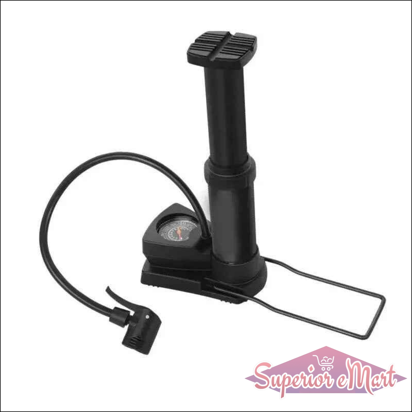 Car and Bike Tire Inflator with Gauge - Superior eMart