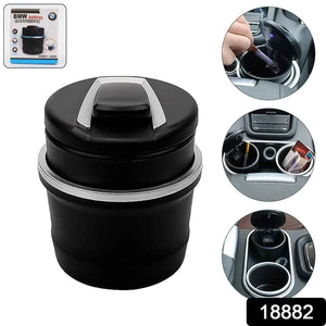 Car Ashtray With Lid in Black for Clean and Convenient Use in Vehicles