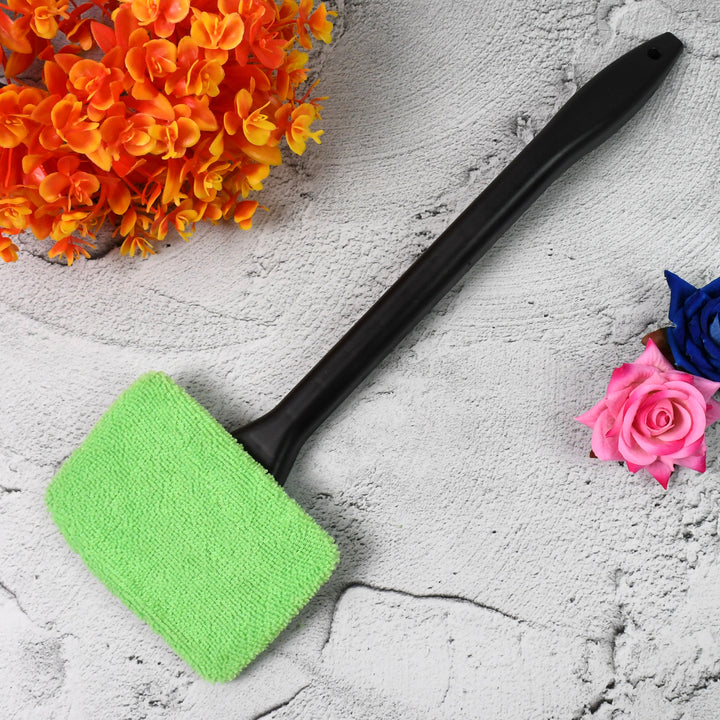 Superior eMart car glass cleaner microfiber tool with a green cleaning head for streak-free shine