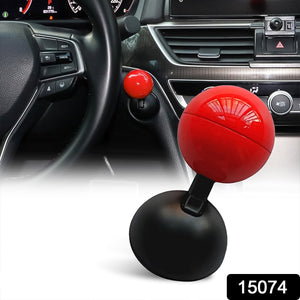 Car push start button cover in red and black, enhancing vehicle interior aesthetics and functionality