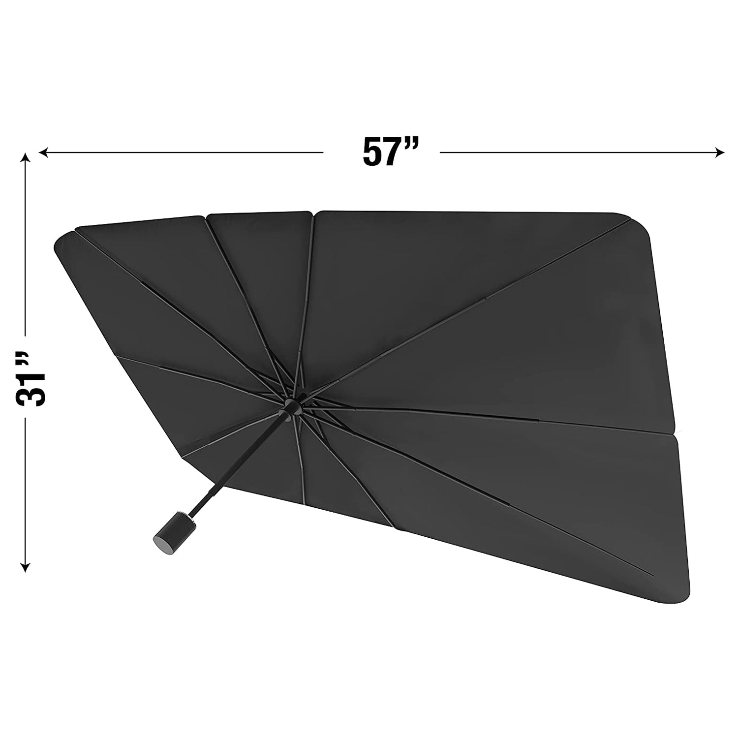 Superior eMart umbrella car sun shade with a 57 inch by 31 inch design for effective UV protection