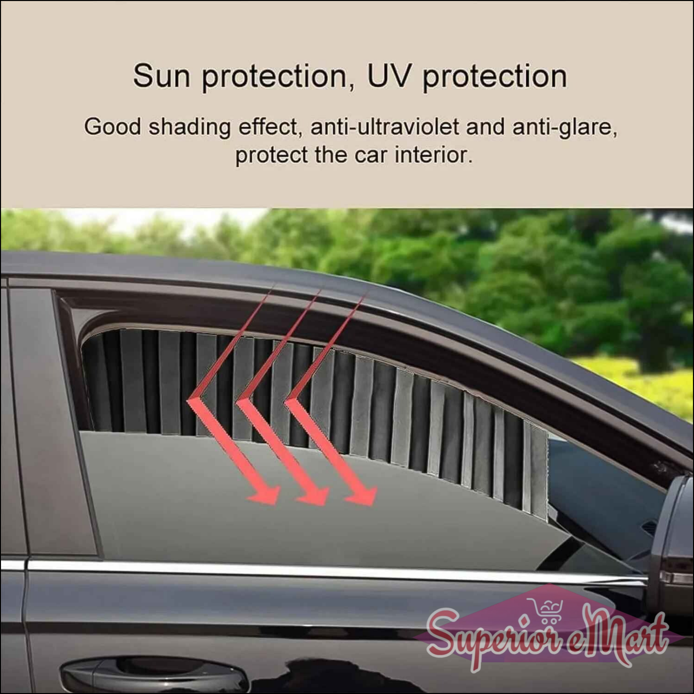 Car Window Sunshade Curtains Set - Superior eMart