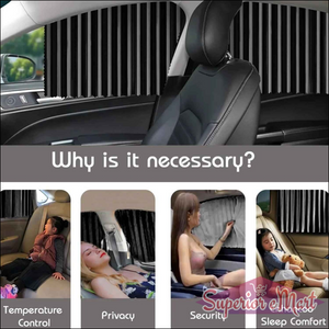 Car Window Sunshade Curtains Set - Superior eMart