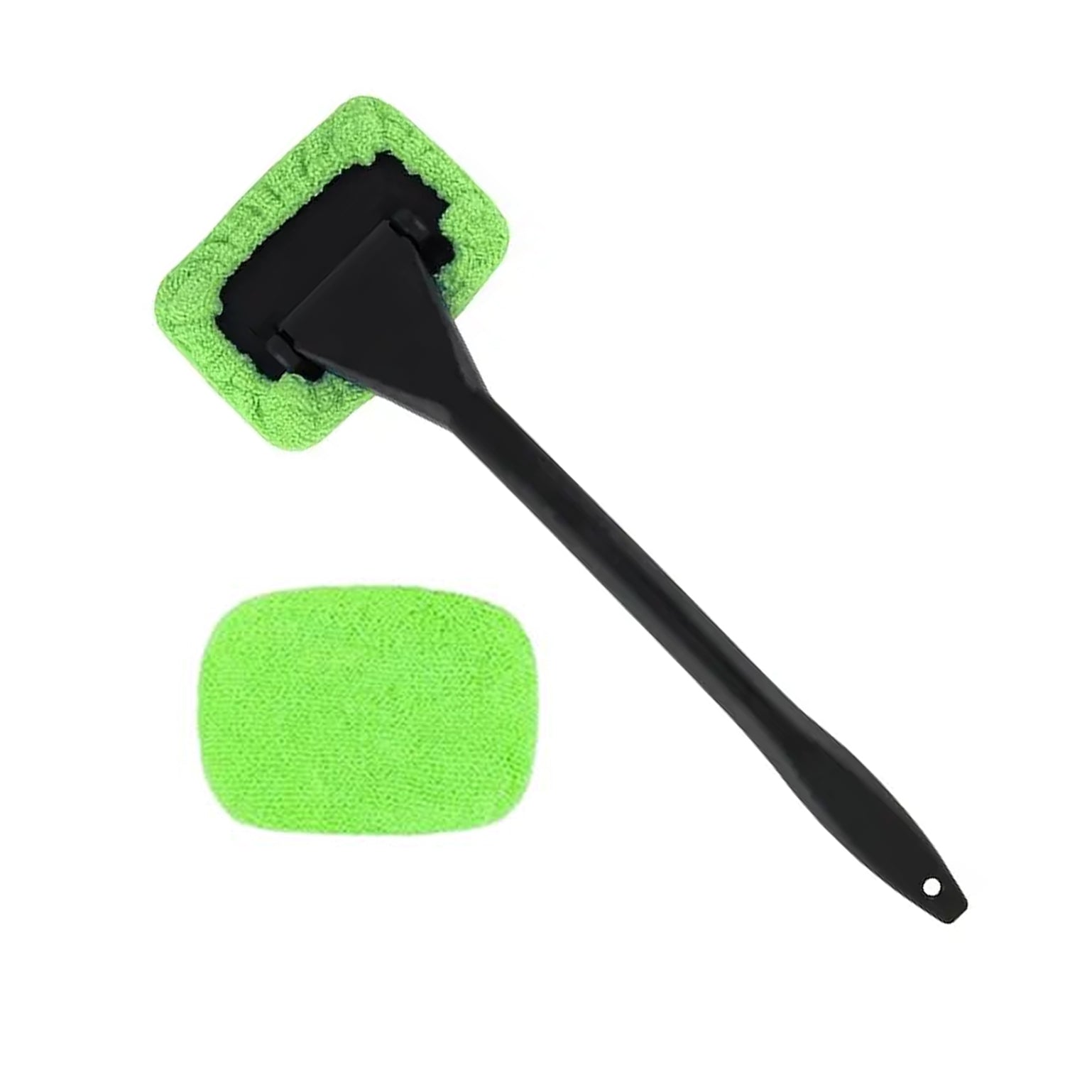 Superior eMart car windshield glass cleaner with a long handle and removable microfiber pad for easy use