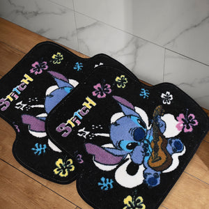 Disney Stitch Cartoon Car Floor Mats with Colorful Design for Fun Vehicle Decor