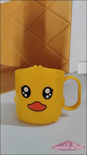 Cartoon Toothbrush Cup - Cute Duck Design - Superior eMart