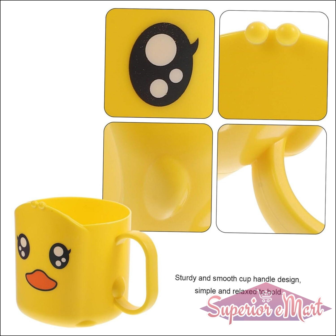 Cartoon Toothbrush Cup - Cute Duck Design - Superior eMart
