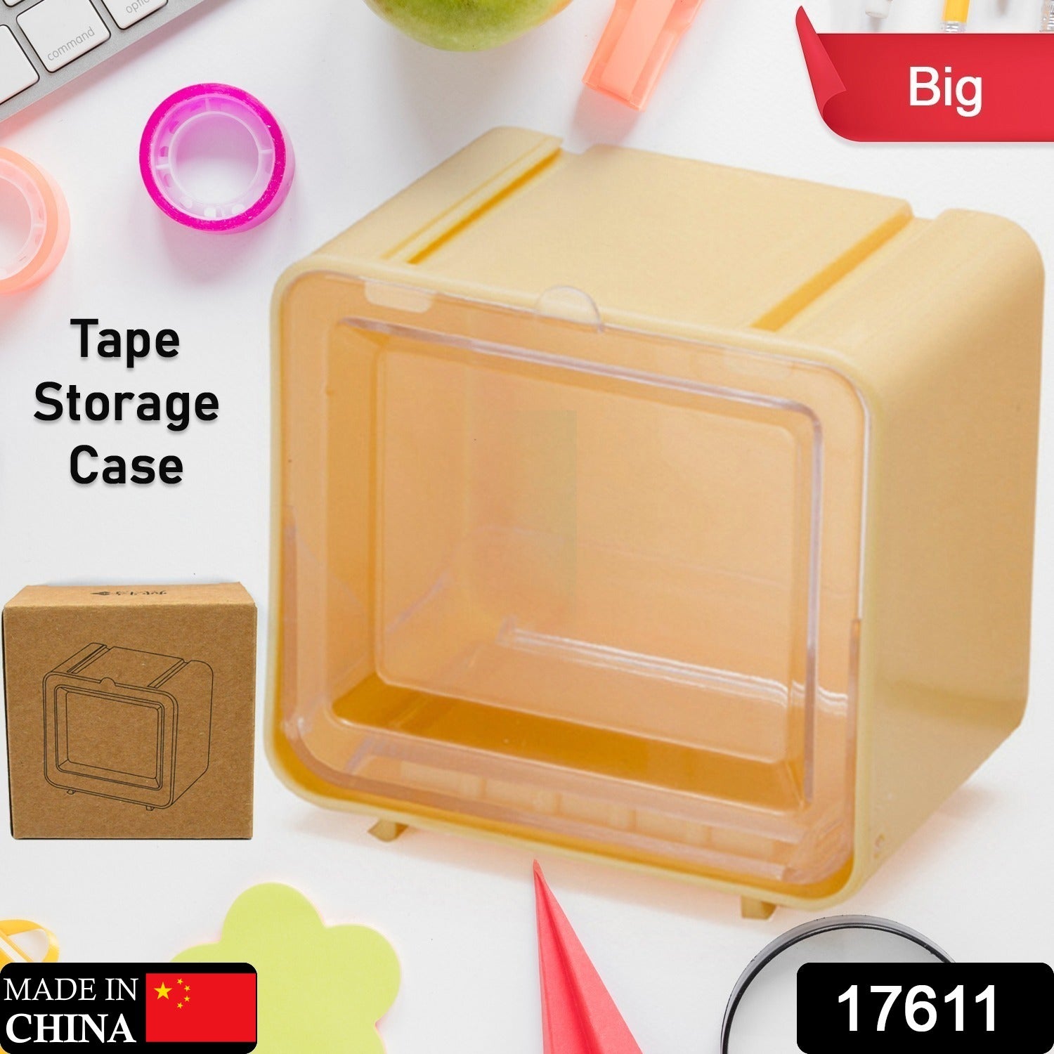 Storage Box Storage Container Tape Storage Boxes Durable Convenient Plastic Tran - 17611_multi_trans_storage_box