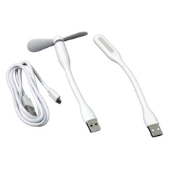 Portable Mini Usb Fan Usb Light  Micro Usb Cable (3 Pcs Set) - Superior eMart