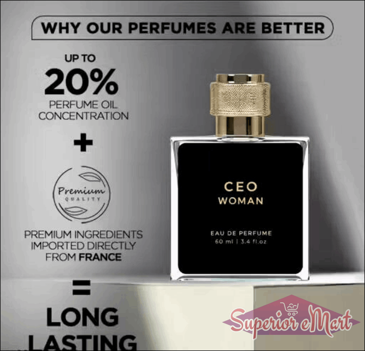 CEO Man & CEO Woman Perfume Combo | Premium Eau De Parfum for Men & Women | Long-Lasting Luxury Fragrance | Pack of 2 | 60ml Each